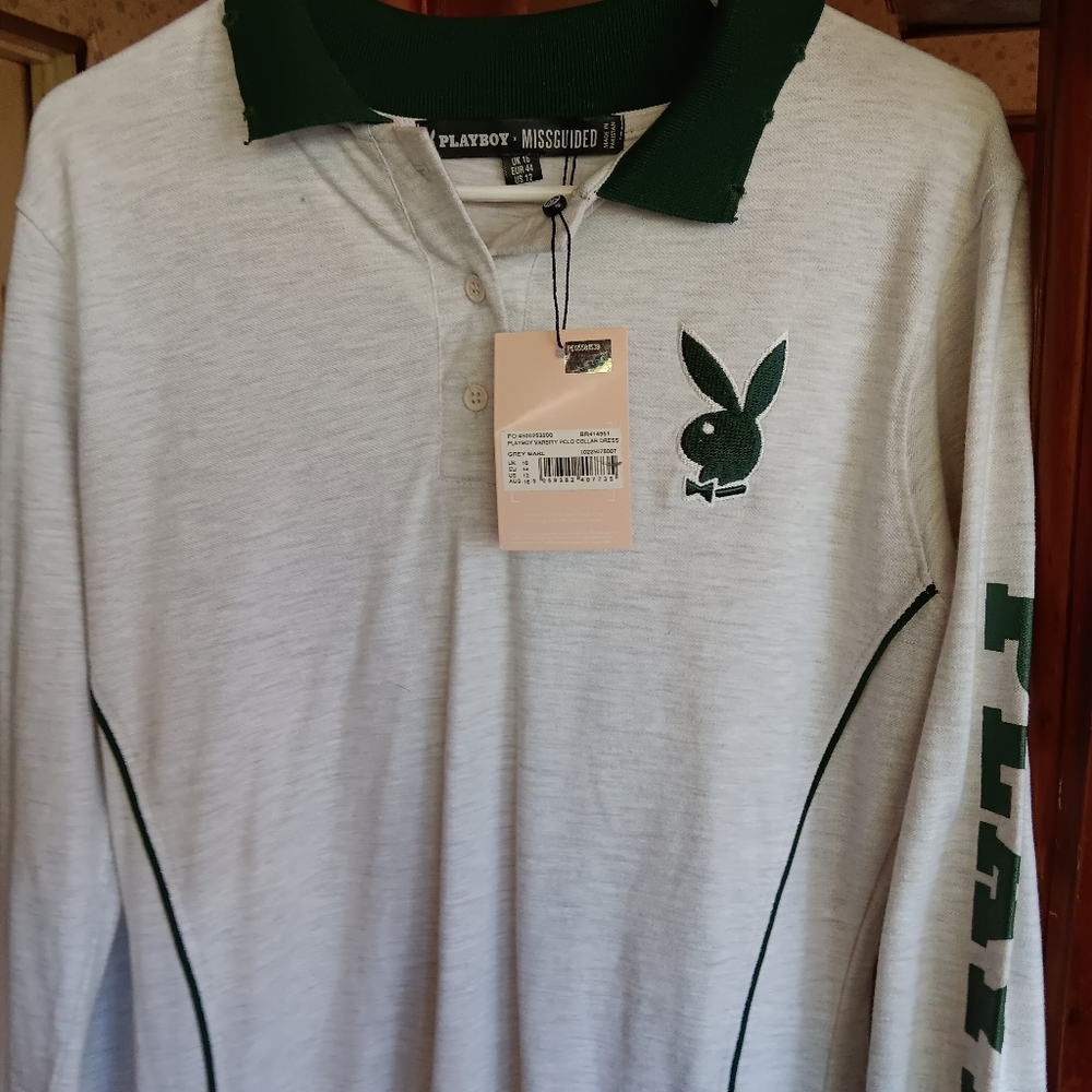PLAYBOY NWT Missguided long sleeved dress. Super cute 😍 US 12 - Picture 5 of 11